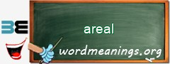 WordMeaning blackboard for areal
